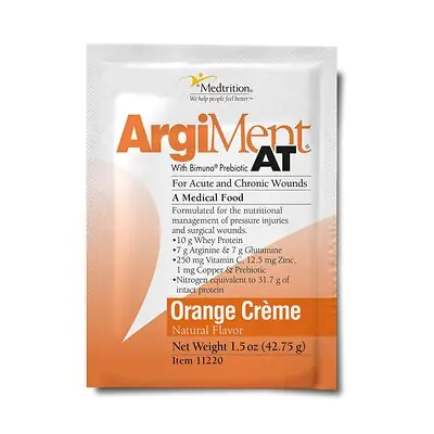 Medtrition-National Nutrition - 11220 ArgiMent® AT Orange Crème Medical Food for Acute and Chronic Wounds
