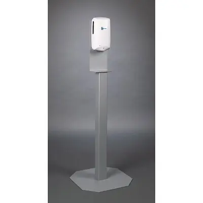 Poltex Inc - TFSTAND-3STL-TF Touch Free Hand Sanitizer Poltex Floor Standing Clear 17 X 6-1/2 Inch Powder Coated Steel