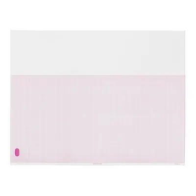 Precision Charts - M3707A Philips ECG Recording Paper Thermal 8.5x11 Z-Fold Red Grid M3707A