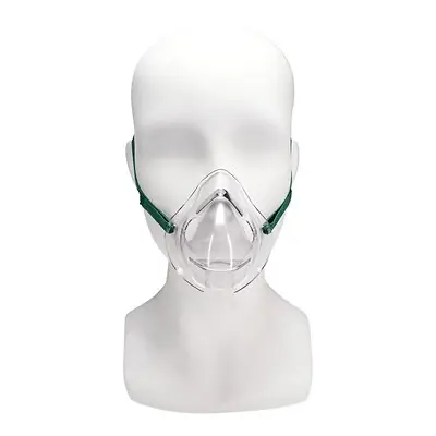 Sun Med - 8115-0-50 Oxygen Mask Salter Labs® Elongated Style Adult One Size Fits Most Adjustable Head Strap / Nose Clip