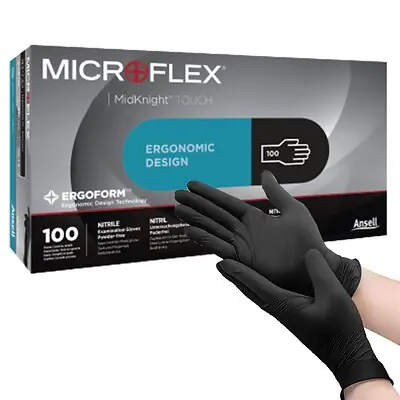 Microflex Medical - 93732100 Microflex® MidKnight™ Touch 93-737 Nitrile Exam Glove