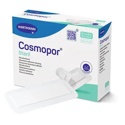 Hartmann 900806 - Island Dressing Cosmopor® Steril 3.2 X 4 Inch Rectangle Sterile Water Resistant Backing - 1/Each, 25/Box, 550/Case