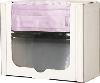 Bowman Manufacturing - FP-120 PPE Dispenser BOWMAN® Wall Mount 1-Box Capacity Clear 9-3/16 W X 7-1/2 H X 4-3/16 D Inch PETG Plastic