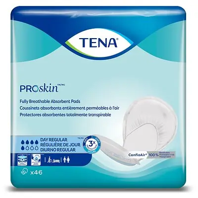 Essity HMS North America Inc - 62418 Tena® Day Regular™ Fully Breathable Absorbent Incontinence Pad