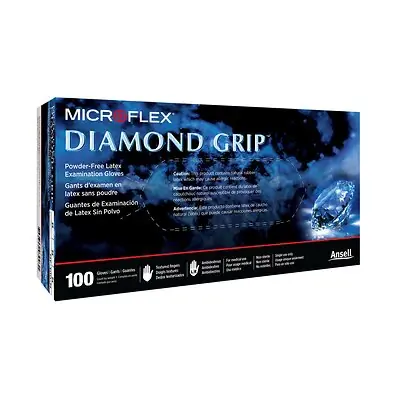 Microflex Medical - MF-300-S Diamond Grip™ Latex Exam Glove