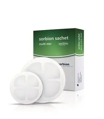 BSN Medical - 7323701 Gelling Fiber Wound Dressing Cutimed® Sorbion® Sachet Multi Star 3 Inch Diameter Round Sterile
