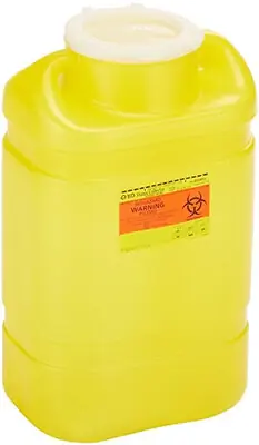 BD - 305493 Chemotherapy Waste Container BD™ Yellow Base 18 H X 10-1/2 W X 7-1/2 D Inch Vertical Entry 5 gal.