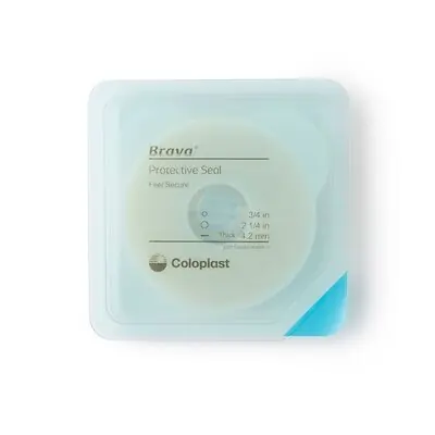 Coloplast - 12046 Ostomy Seal Brava® Thick 3/4 Inch (18mm) Stoma 2-1/4 Inch (57 mm) 4.2mm Thick For Use with Ostomy Pouch