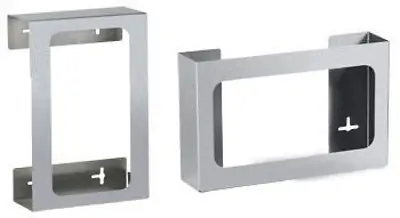 Clinton Industries - GS3030 Glove Box Holder Horizontal or Vertical Mounted 3-Box Capacity Silver 3-3/4 X 10 X 15-7/8 Inch Stainless Steel
