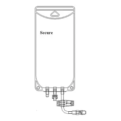 The Metrix Company - 66410 EVA Empty Bag Secure® 500 mL Male Screw Connector Legless