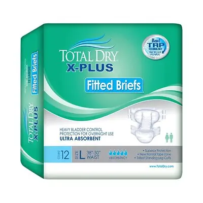 Secure Personal Care Products - SPC97033 Total Dry™ X-Plus Ultra Absorbent Incontinence Brief