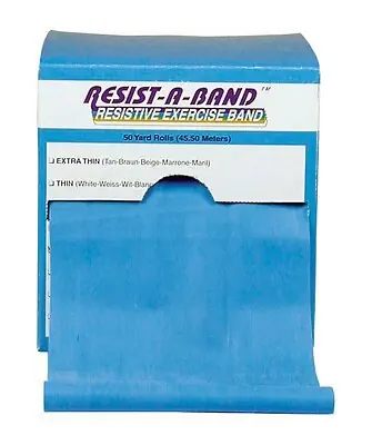Donovan Industries - LXB5729R Exercise Resistance Band Resist-A-Band® Blue 5-1/2 Inch X 50 Yard X-Heavy Resistance