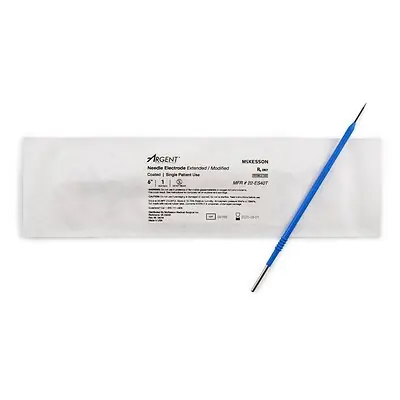 McKesson Brand - 22-ES40T Needle Electrode McKesson Argent™ Coated Stainless Steel Sterile Modified Needle Tip Disposable