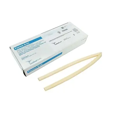 Cardinal - 30414-058 Wound Drain Tube Cardinal Health™ Flat Type With Safety Pin Flat Channel Type 5/8 Inch Size Sterile