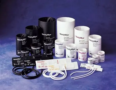 Welch Allyn - REUSE-FP-HAND Reusable Blood Pressure Cuff Set FlexiPort® Assorted Size Range Arm Nylon Cuff Multiple Cuff Sizes