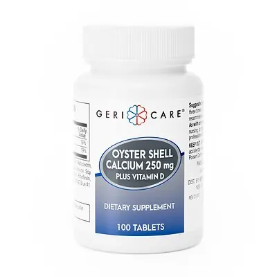 Geri-Care - 731-01-GCP Geri-Care® Oyster Shell Calcium Plus Vitamin D Joint Health Supplement