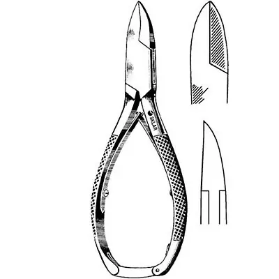 Sklar - 97-1056 Nail Nipper Straight Back Jaws 5-1/2 Inch Length