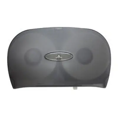 Georgia-Pacific Consumer Products LP - 59209 Toilet Tissue Dispenser Jumbo Jr Translucent Smoke Plastic Manual 2 Rolls Wall Mount