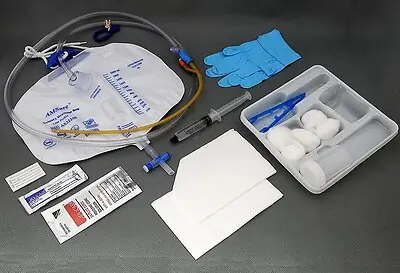 Amsino International - AS89316 Indwelling Catheter Tray AMSure® Foley 16 Fr. 5 cc Balloon Silicone Coated Latex