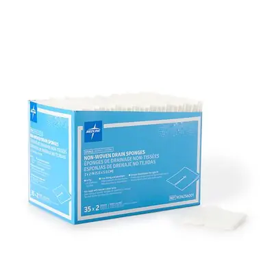 Medline - NON256001 I.V. Sponge Medline 2 X 2 Inch 6-Ply Sterile 2 per Pack