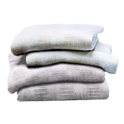 The Pillow Factory Division - 49148-010 Leno White Thermal Blanket