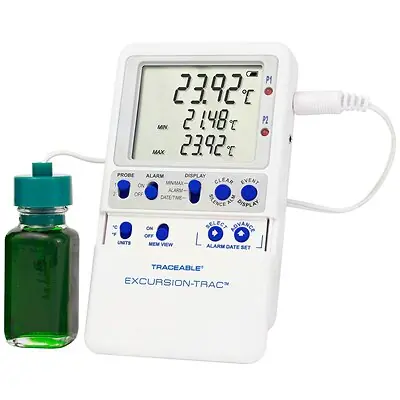 Cole-Parmer-Antylia Scientific - 94460-07 Traceable® Excursion-Trac™ Fridge-Freezer Thermometer w/ Alarm & Datalogger