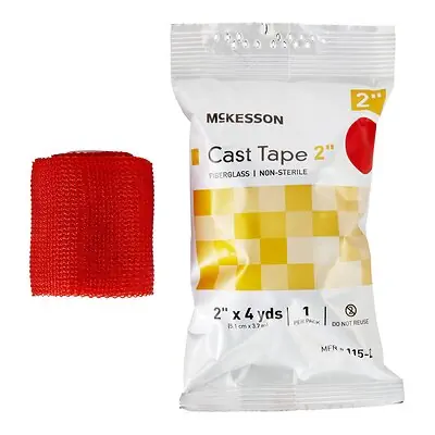 McKesson Brand - 115-2R McKesson Red Cast Tape