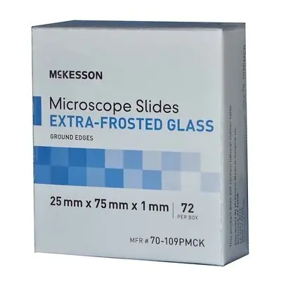 McKesson Brand - 70-109PMCK McKesson Glass Microscope Slide