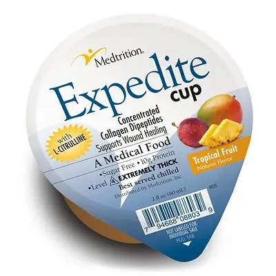 Medtrition-National Nutrition - 18803 Thickened Food Expedite™ 2 oz. Cup Tropical Fruit Flavor Gel IDDSI Level 4 Extremely Thick/Pureed