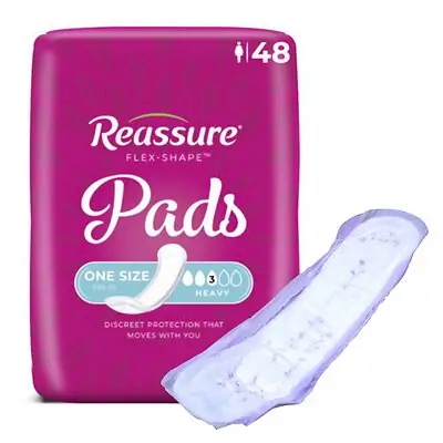 Attends Healthcare Products - RES-0014 Reassure® Flex-Shape Pad™ for Heavy Incontinence