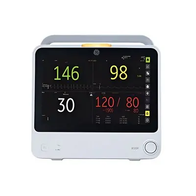 GE Healthcare - 6160000-003-01085481 Patient Monitor GE B105 Series Monitoring ECG, NIBP, SpO2, Temperature AC Power / Battery Operated