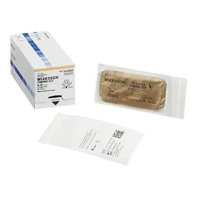 McKesson Brand - S635GX McKesson Chromic Gut Absorbable Suture with C-13 Needle