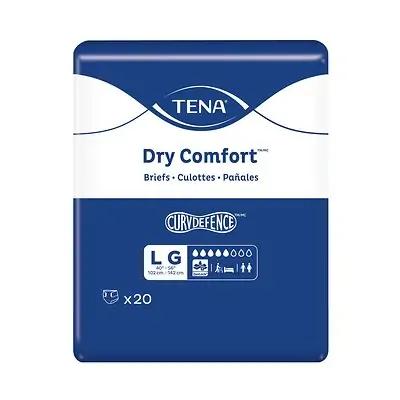 Essity HMS North America Inc - 67430 Tena® Dry Comfort™ Briefs with Curvdefence™