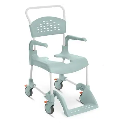 DT Davis Enterprises Ltd - E80229210 Commode / Shower Chair Etac® Clean Fixed Arms Plastic Frame With Backrest 19 Inch Width 287 lbs. Weight Capacity