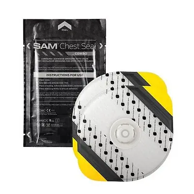 The Seaberg Company CS203-EN - Chest Wound Seal SAM® 6-3/10 X 10 Inch 2 per Pack Sterile - 1/Each, 50/Case