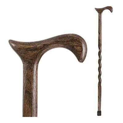 Mabis Healthcare - 502-3000-0047 Brazos™ Twisted Oak Derby Cane