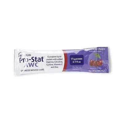 Nutricia North America - 78398 Pro-Stat® AWC Wild Cherry Punch Complete Liquid Protein
