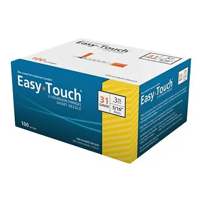 MHC Medical - 831365 EasyTouch™ Standard 0.3 mL Insulin Syringe with Needle