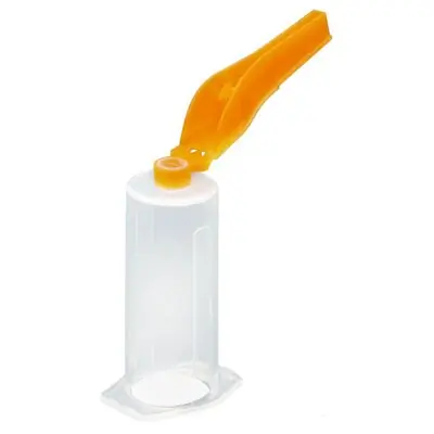Myco Medical Supplies - SBCTH-ORANGE Safety Blood Collection Tube Holder RELI® For use with Conventional Mulitple Sample Blood Collection Needles up to 1-1/2 Inch Length