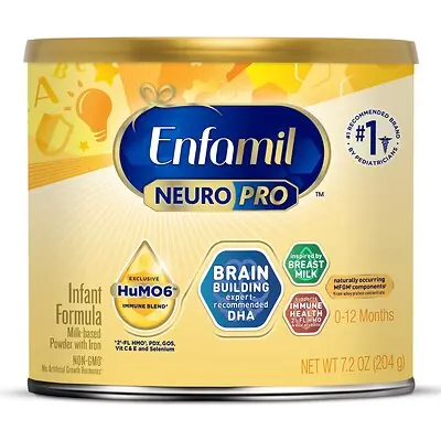 Mead Johnson - 897229 Infant Formula Enfamil NeuroPro™ Unflavored 7.2 oz. Can Powder Milk-Based