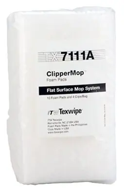 Texwipe - TX7111A Cleanroom Mop Pad Kit Texwipe® ClipperMop™ White Foam Disposable