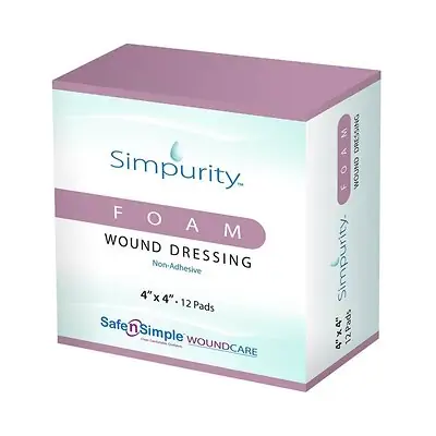 Safe N Simple - SNS51W04 Simpurity™ Nonadhesive without Border Foam Dressing