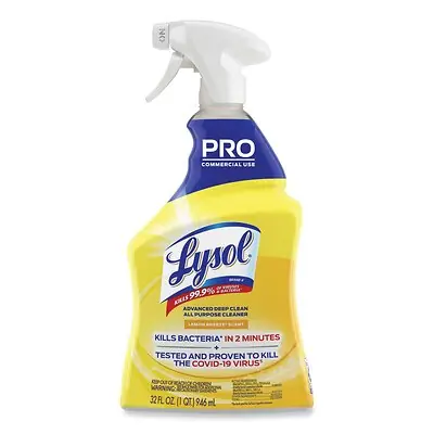 Essendant Co-United Stationers - RAC00351 Surface Disinfectant Cleaner Lysol® Advanced Deep Clean Quaternary Based Trigger Spray Liquid 32 oz. Bottle Lemon Breeze Scent NonSterile