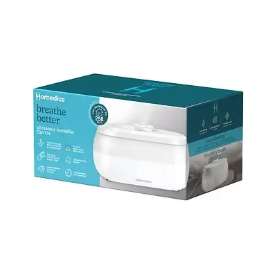 HoMedics USA LLC - UHE-CMTF14-WT Homedics® Ultrasonic Humidifier CMTF14