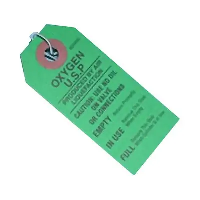 Mada Medical Products - 900450 Mada Medical Products Oxygen Cylinder Tag