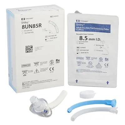 Medtronic MITG - 8UN85R Uncuffed Tracheostomy Tube Shiley™ Size 8.0 Adult
