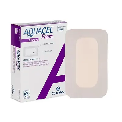 ConvaTec - 421149 Aquacel® Silicone Adhesive with Border Silicone Foam Dressing