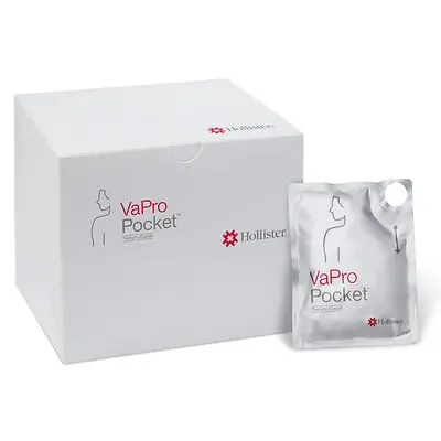 Hollister - 77144-30 Urethral Intermittent Catheter VaPro Pocket™ Tiemann / Coudé Tip 14 Fr. PVC