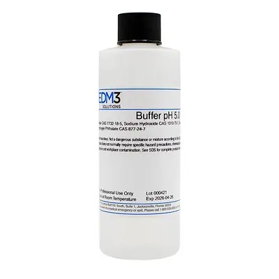 EDM 3 LLC - 400767 Acid Buffer pH Buffer pH 5.0 4 oz.