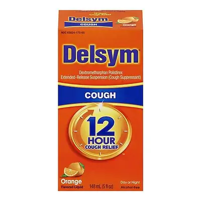 Reckitt Benckiser - 63824017565 Delsym® Dextromethorphan Cold and Cough Relief